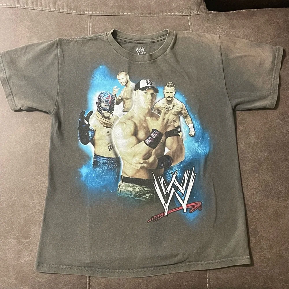 WWE Wrestling John Cena Rey Mysterio Y2k T-Shirt Youth L